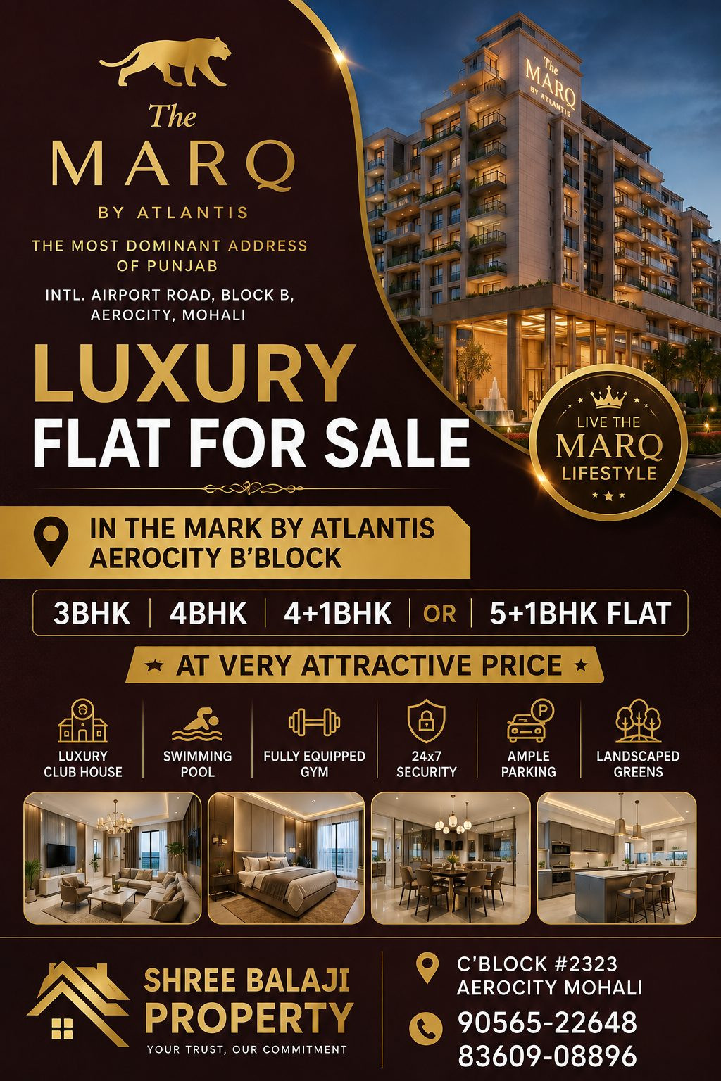 4 BHK Apartment for sale in Gmada Aerocity, Mohali