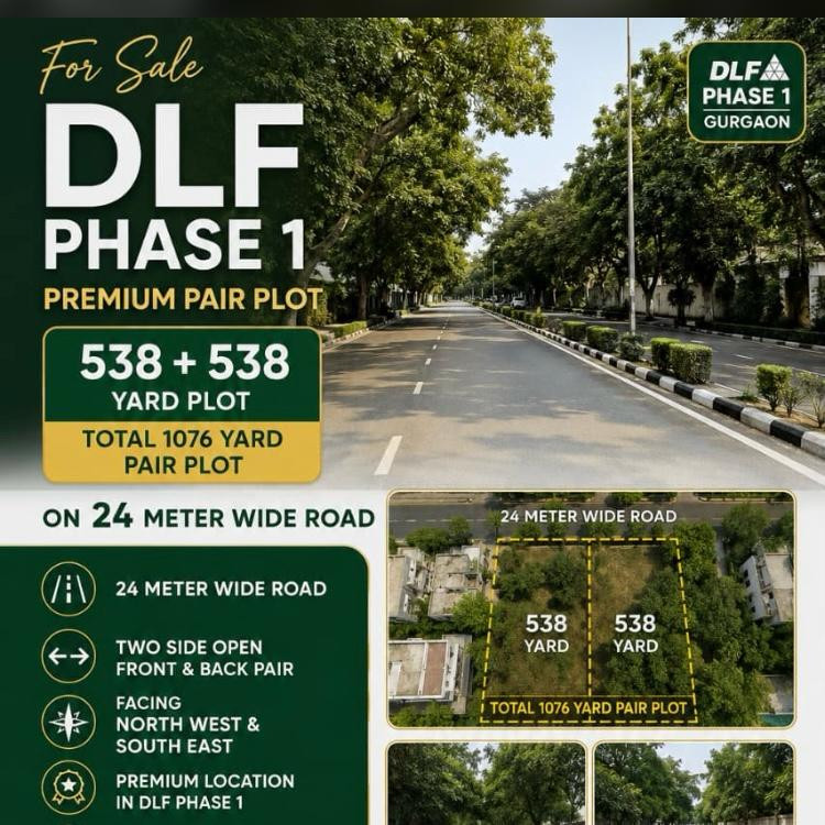 Vacant Plot for sale in DLF Phase I
