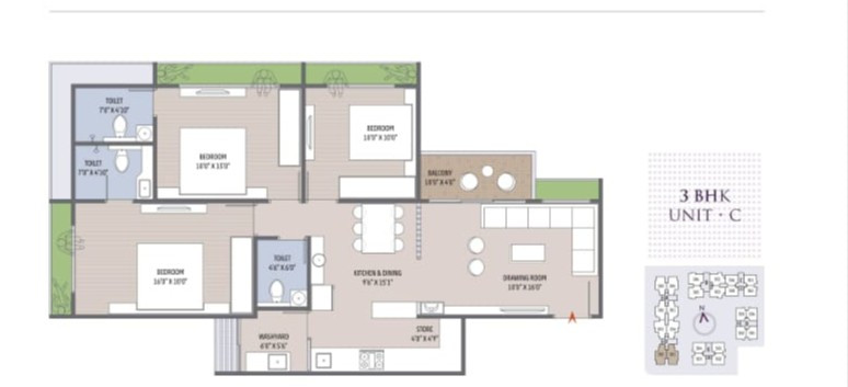 3 BHK Apartment in Shela, Ahmedabad — photo 4