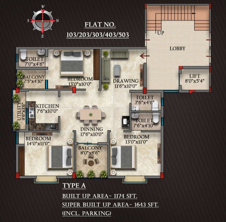 3 BHK Apartment in Jagamara, Bhubaneswar — photo 6