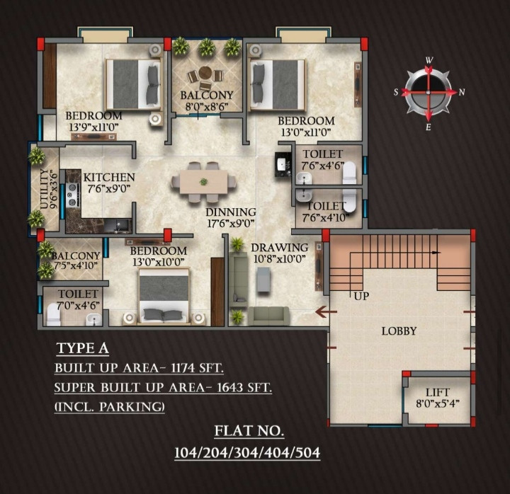 3 BHK Apartment in Jagamara, Bhubaneswar — photo 5