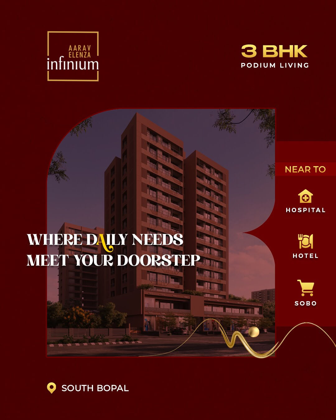 3 BHK Apartment in South Bopal, Ahmedabad — photo 10
