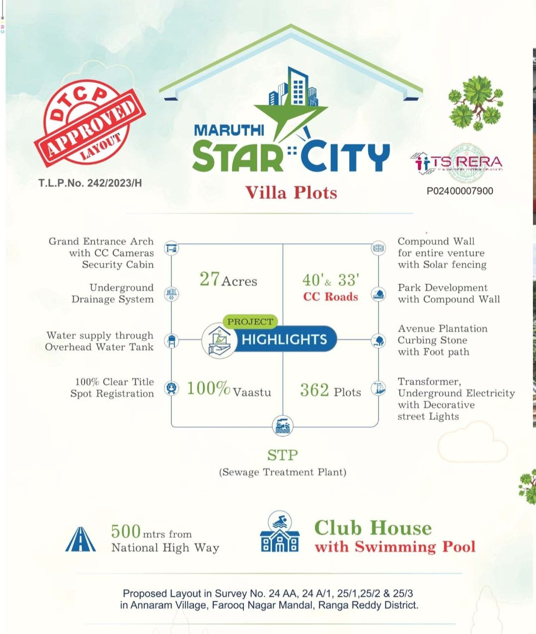 Residential plot for sale in Shadnagar