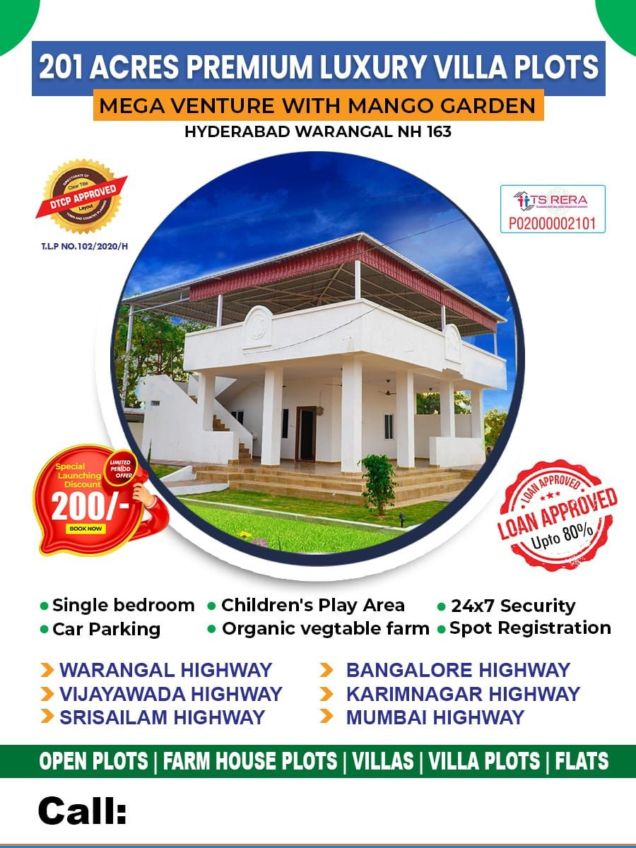 Residential plot for sale in Shadnagar