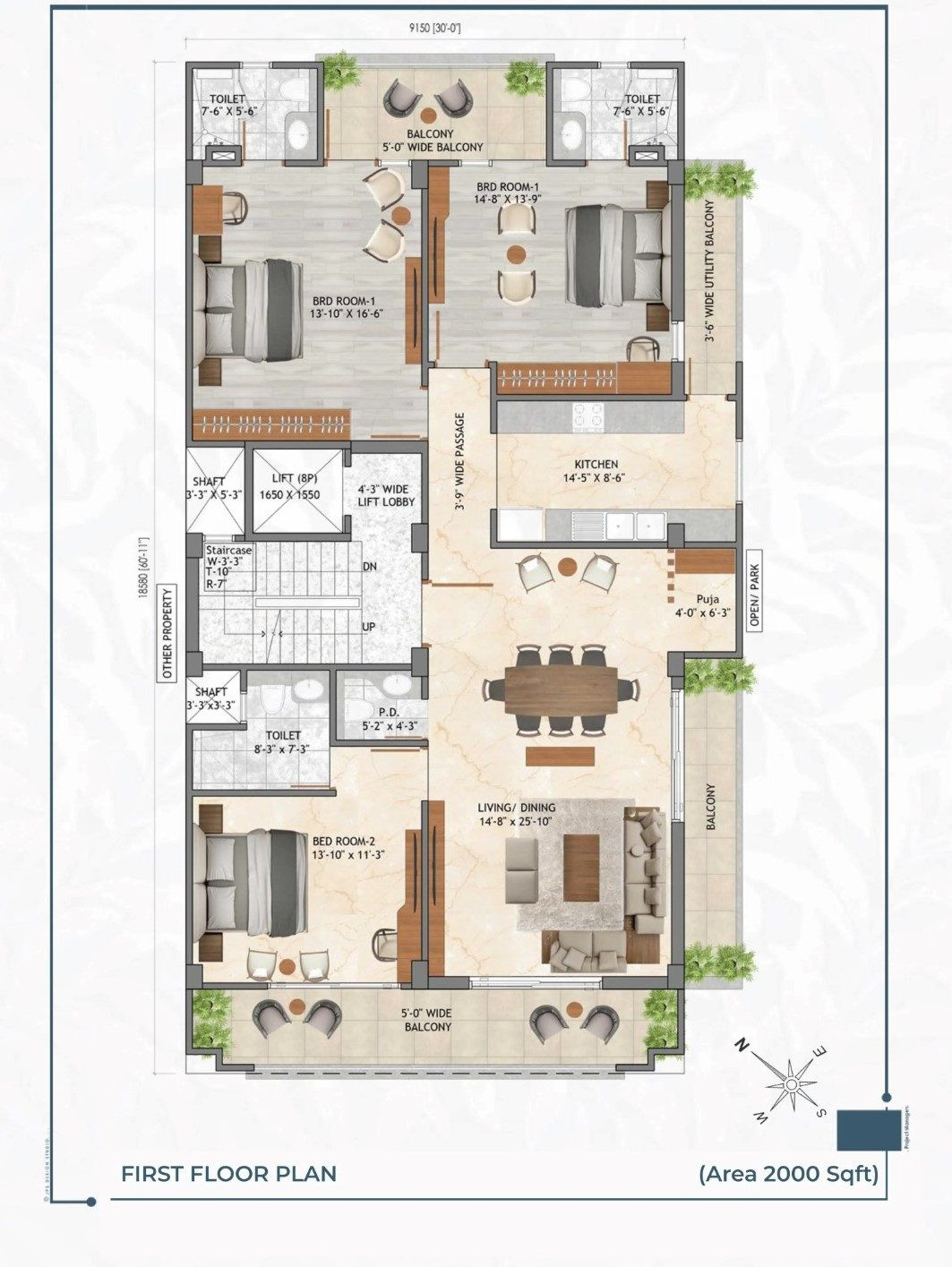 3 BHK Builder Floor for sale in Lajpat Nagar, Delhi