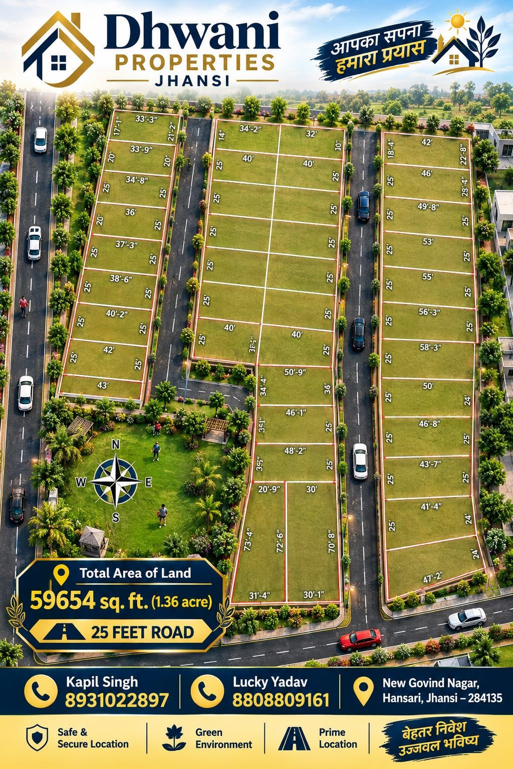 Mixed-use plot for sale in Jhansi