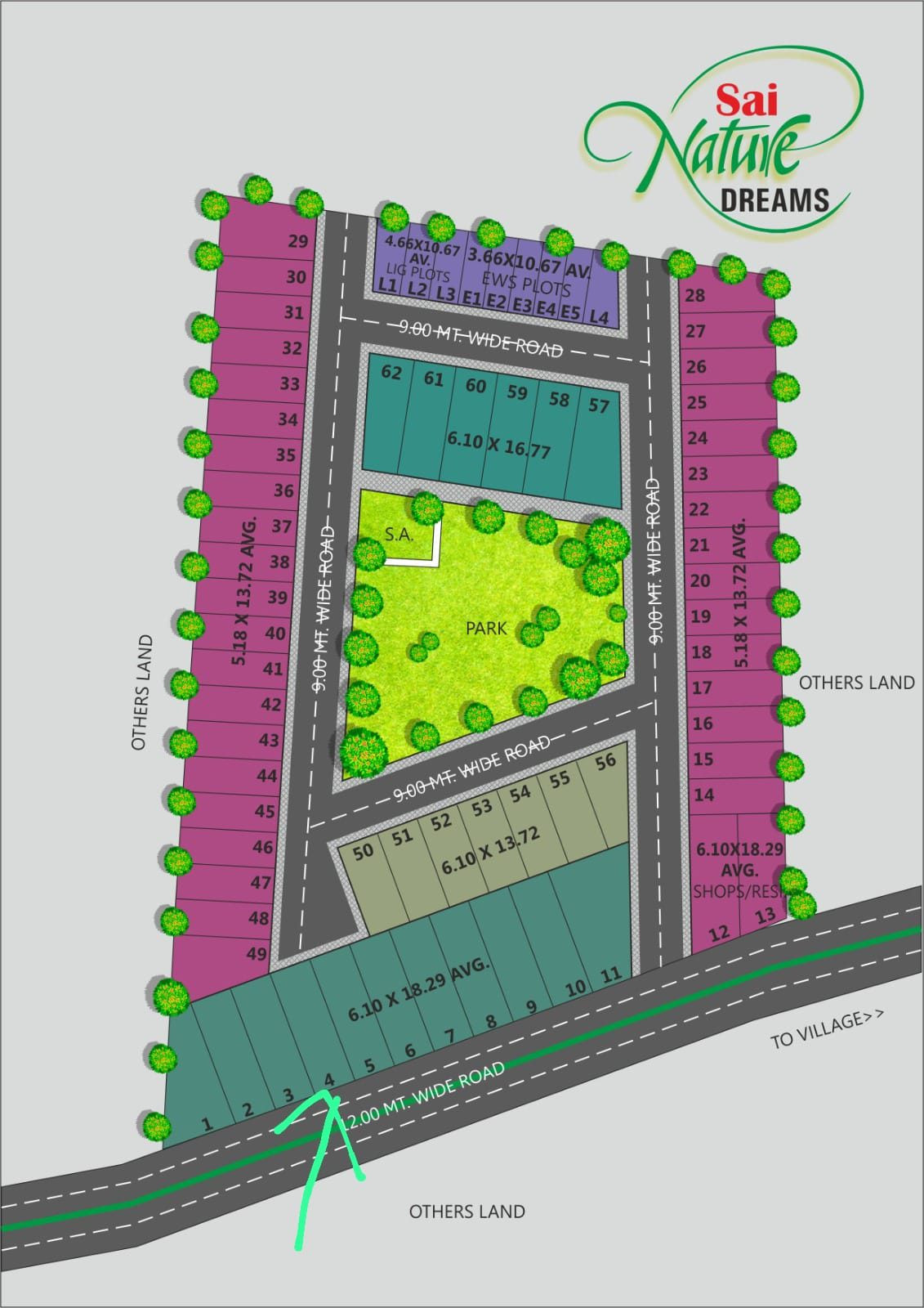 Semi commercial plot for sale in rau indore