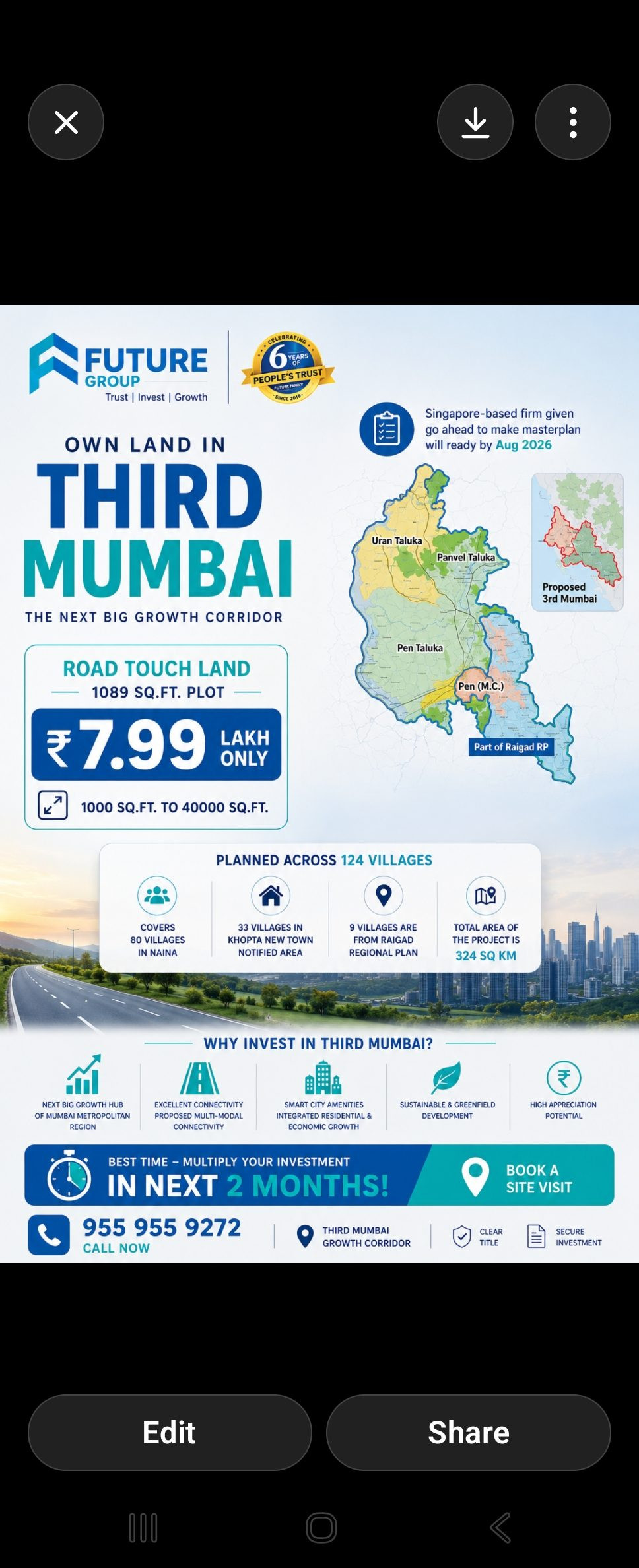 Mixed-use plot in Uran, Navi Mumbai — hero photo