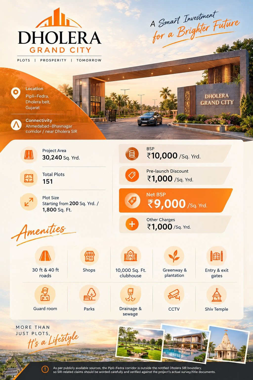 Mixed-use plot in Dholera — hero photo