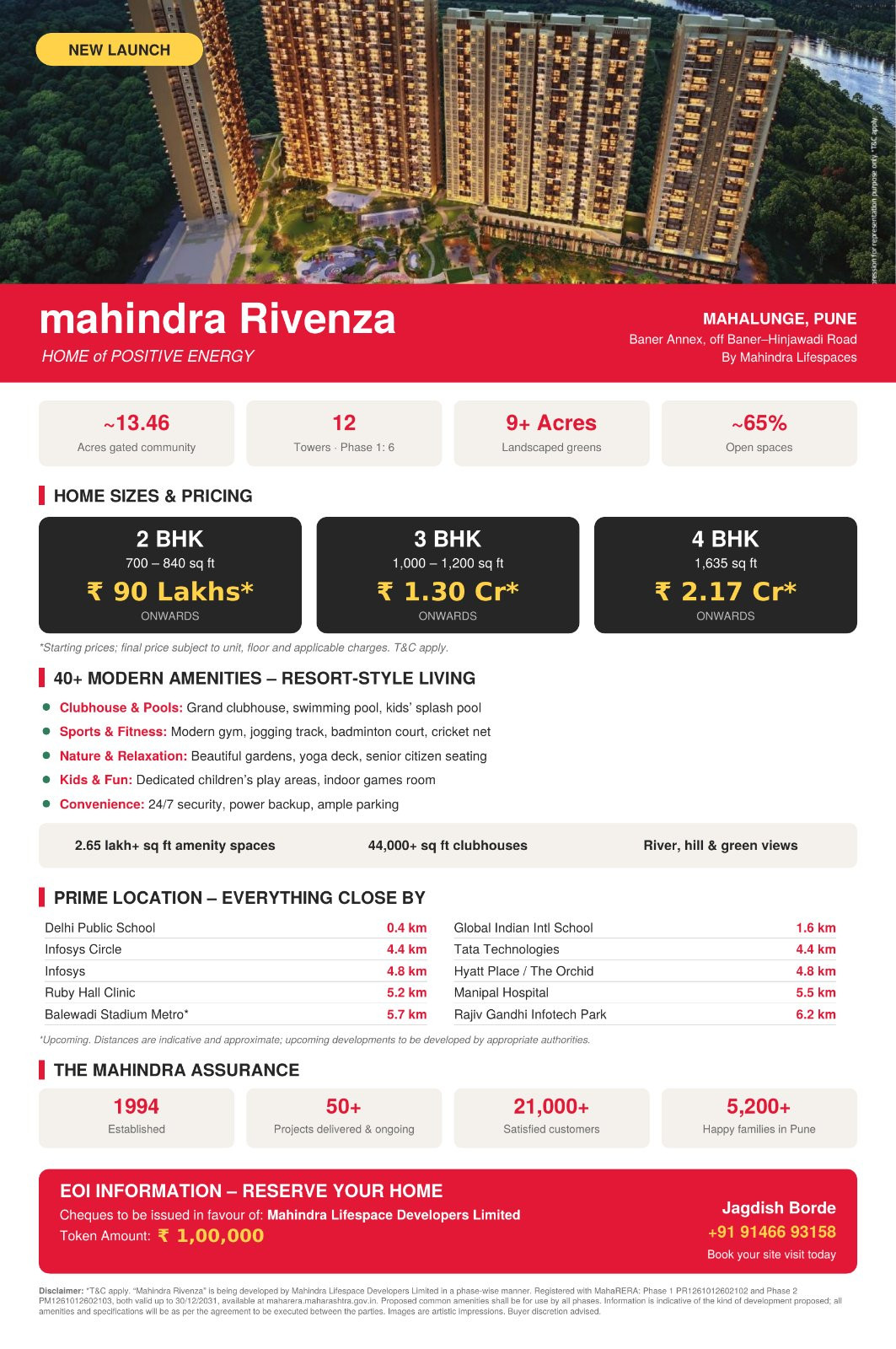 Mahindra Rivenza — 2 BHK in Mahalunge
