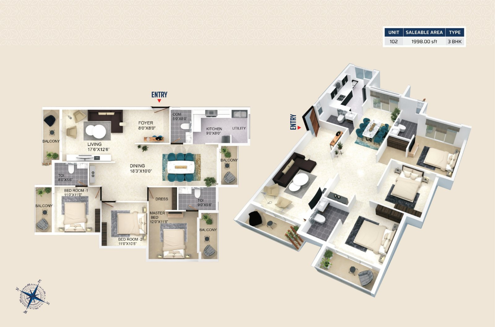 2 BHK Apartment in Bejai, Mangaluru — photo 3