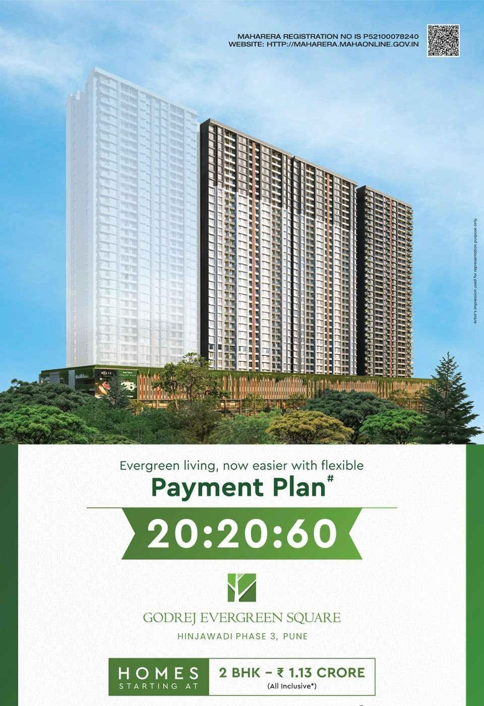 Godrej Evergreen Square — 2 & 3 BHK in Hinjewadi Phase 3