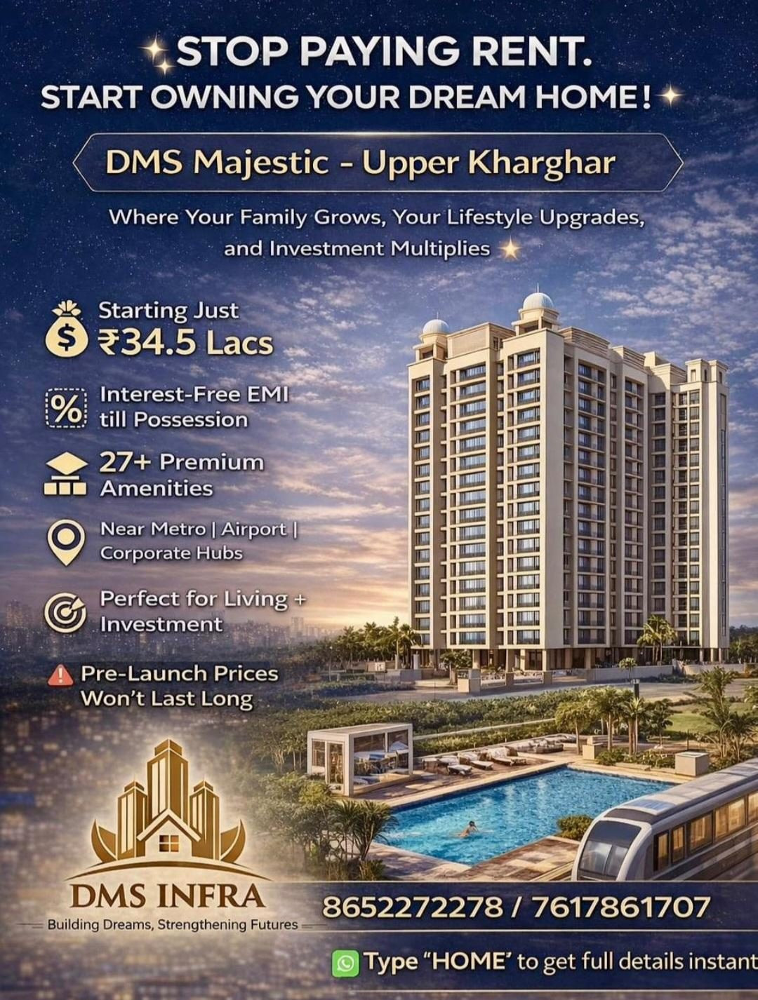 1 BHK Apartment for sale in Kharghar, Navi Mumbai
