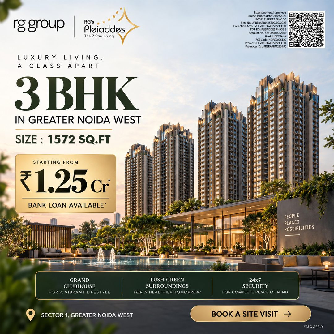 3 BHK Apartment for sale in Sector 1, Greater Noida