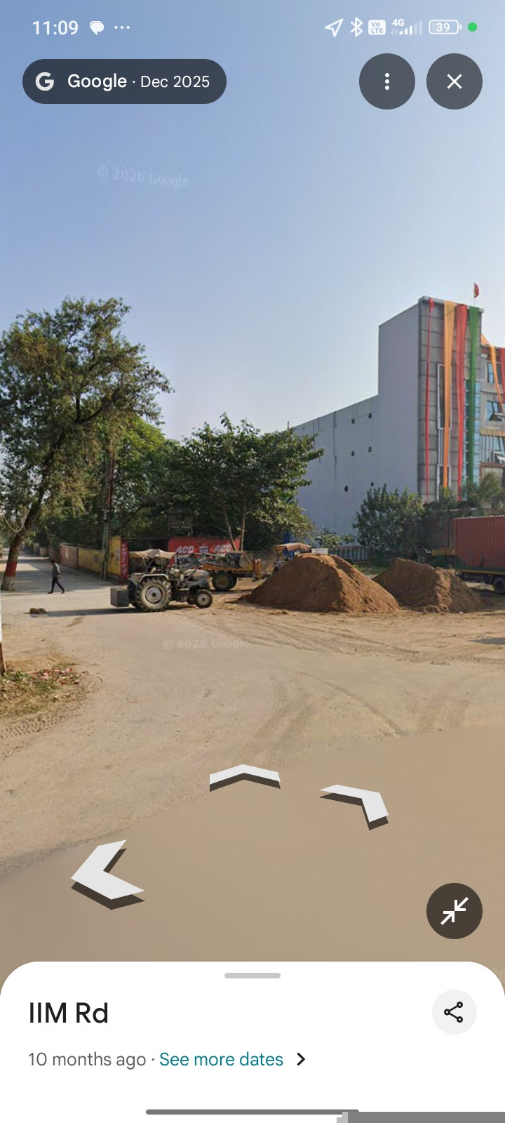 Commercial plot with 200 feet wide road in front on IIM Road Lucknow