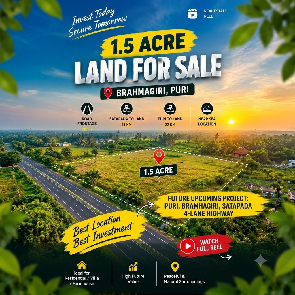 1.5 Acar Puri satapada merain drive road said Land For Sale