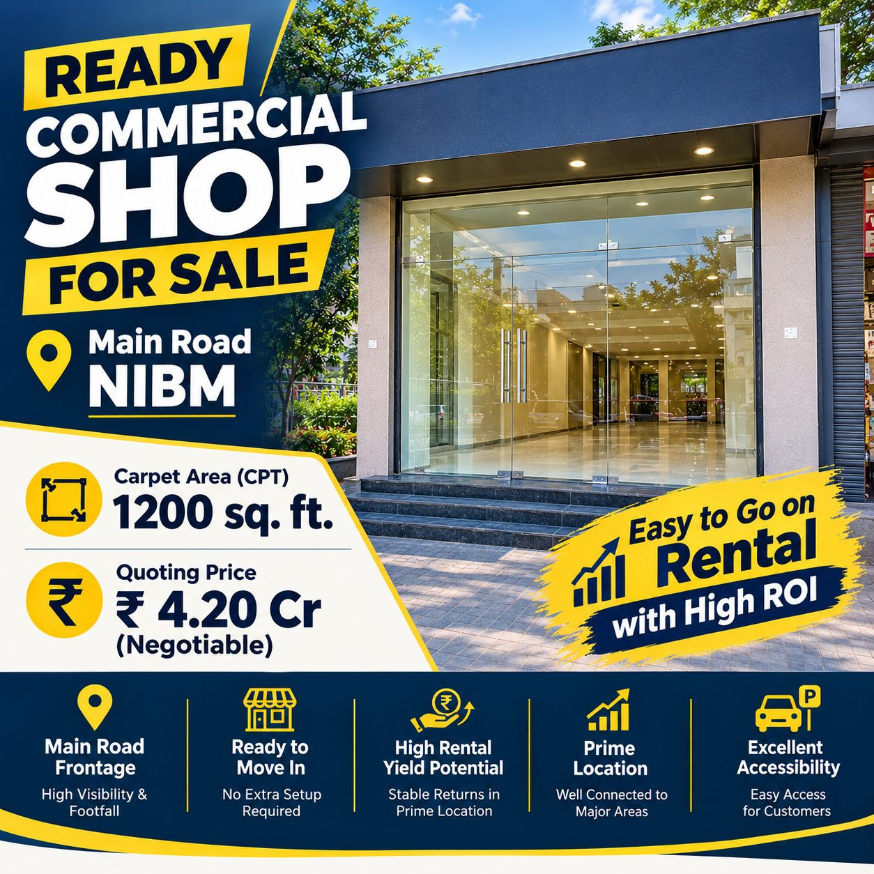 Shop / Retail for sale in NIBM, Pune