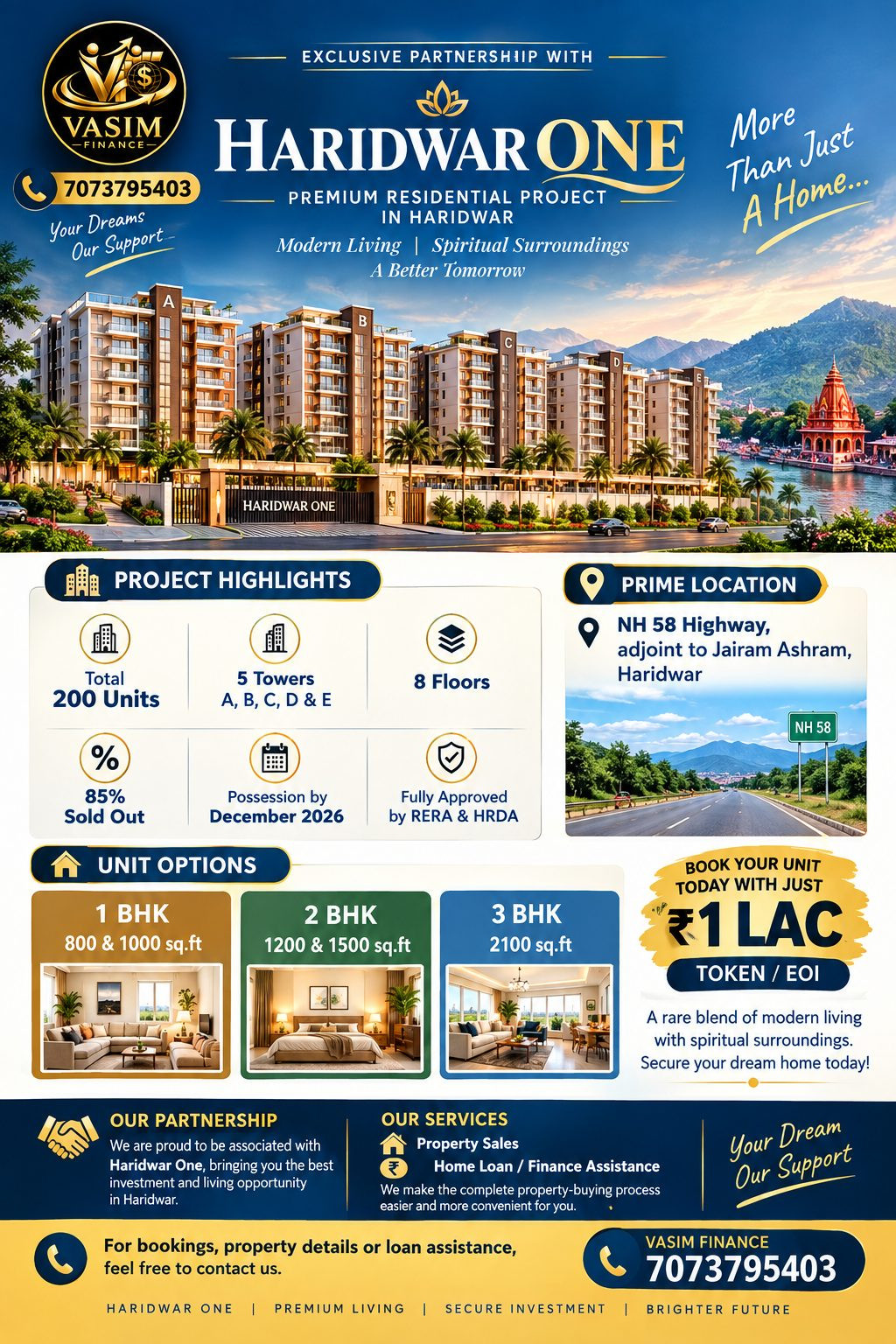 1 BHK Apartment for sale in Haridwar