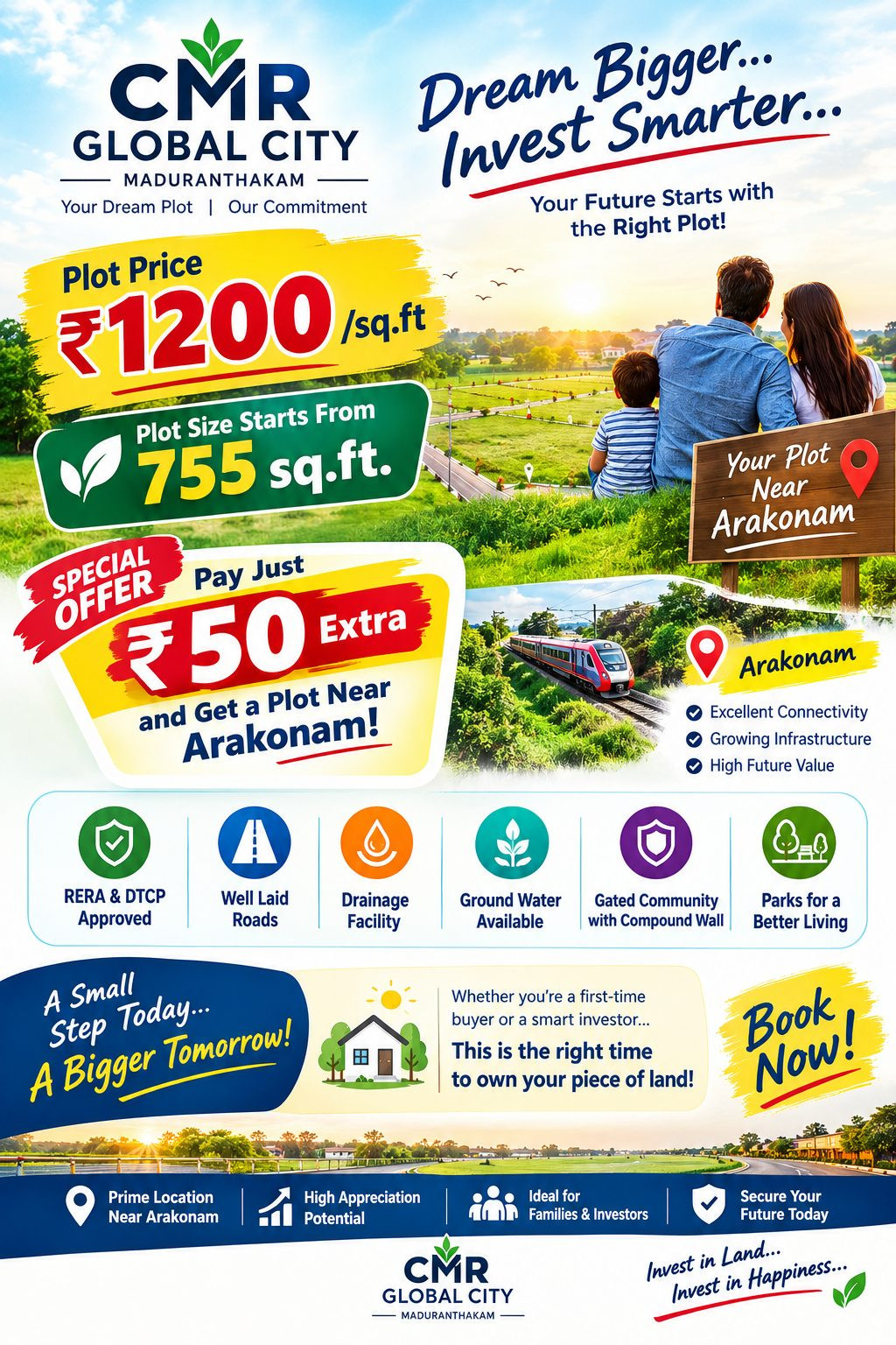 Residential plot for sale in Maduranthakam