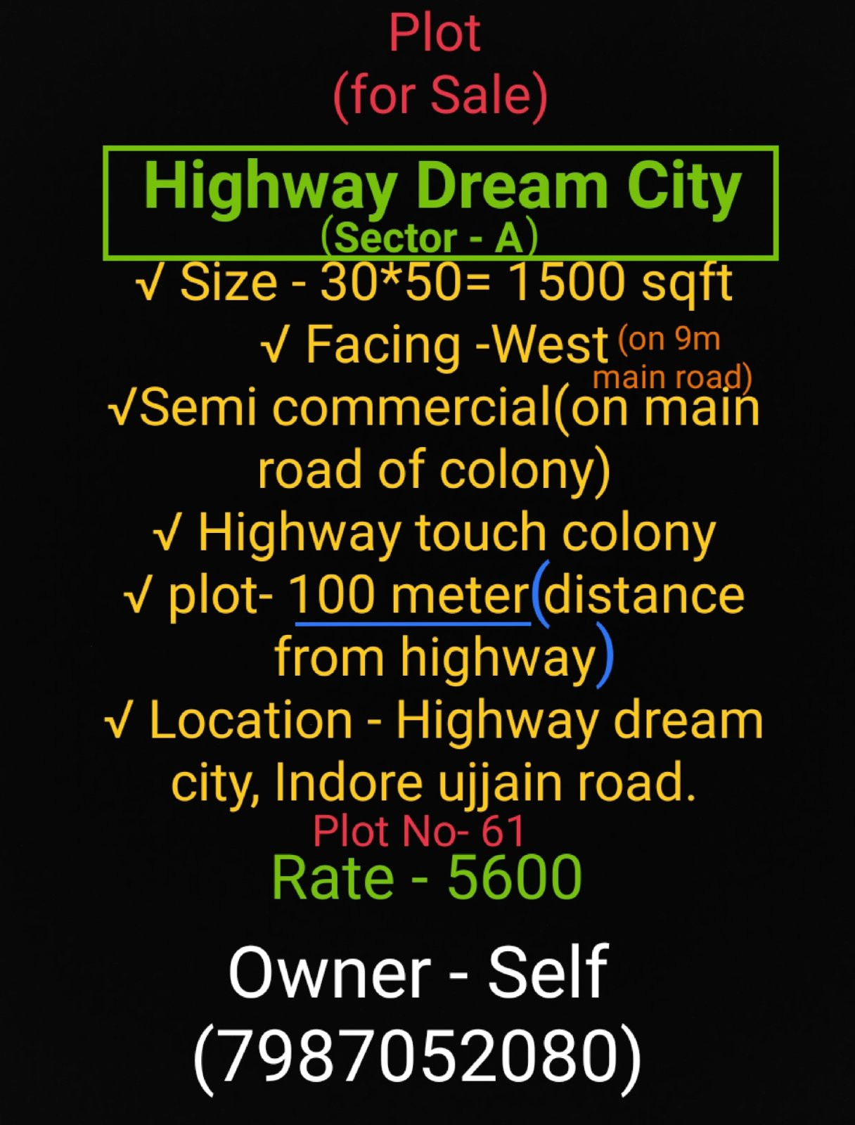 Commercial plot in Indore — hero photo