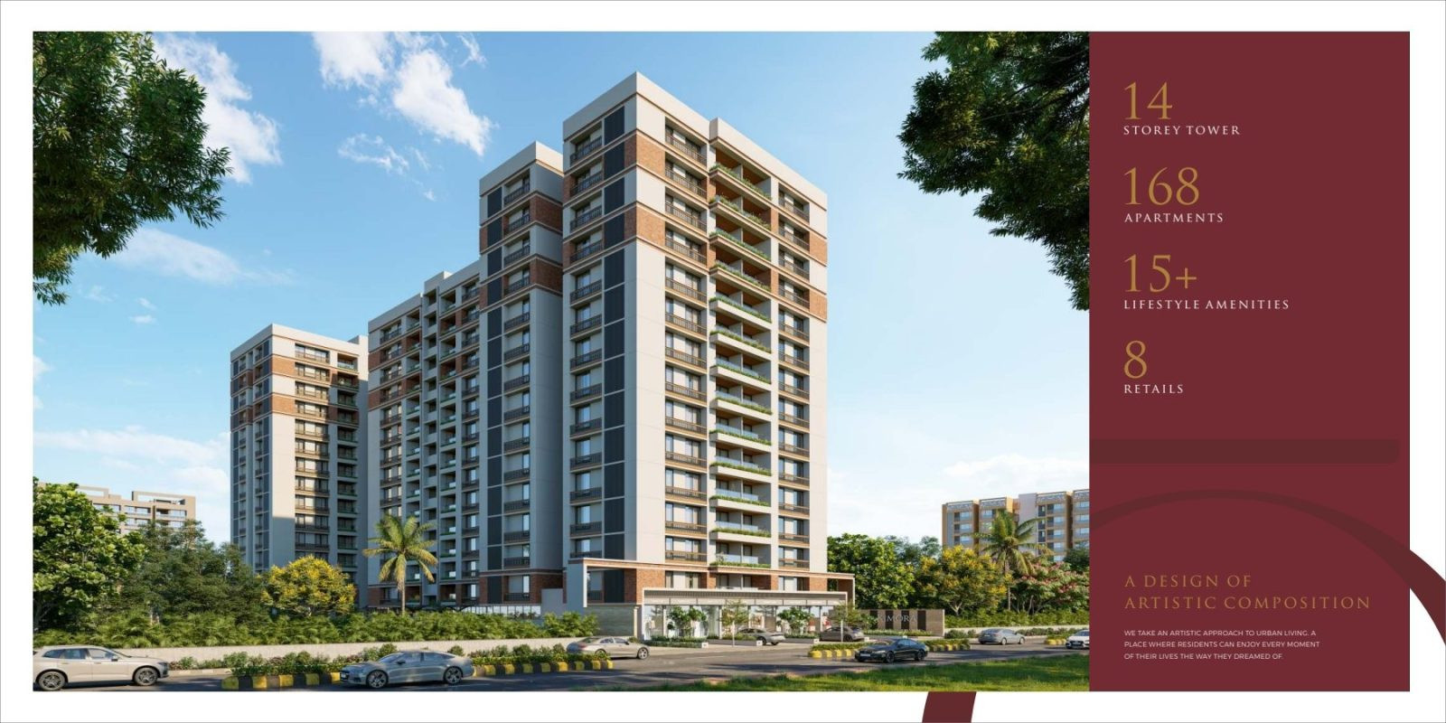 3 BHK Apartment in Zundal — hero photo
