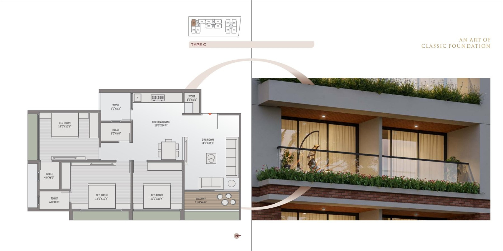 3 BHK Apartment in Zundal — photo 9
