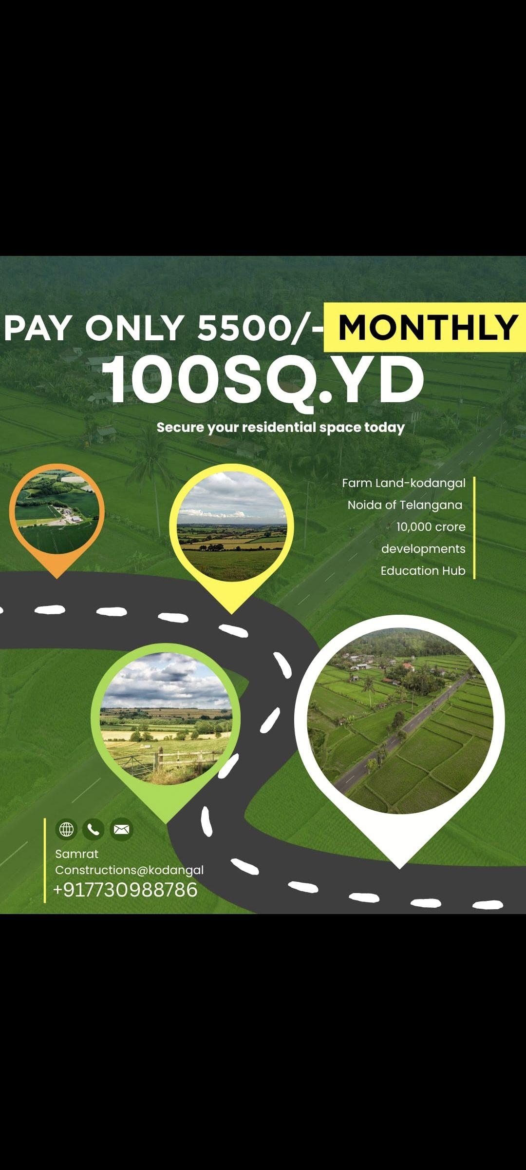 Residential plot for sale in Kodangal