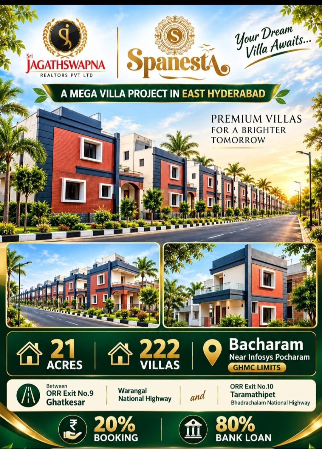 Spanesta — 3 BHK in Ghatkesar