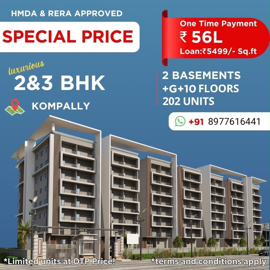 Apartment in Kompally, Hyderabad — hero photo