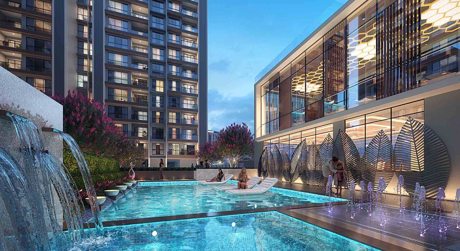 Swimming Pool and Club Elevation (Artists Impression)