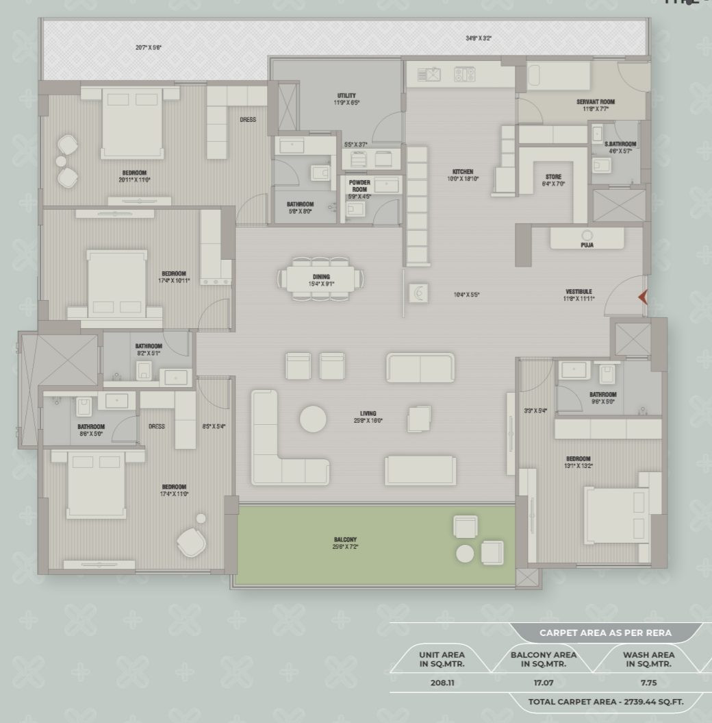 4 BHK Apartment for sale in Ambawadi, Ahmedabad
