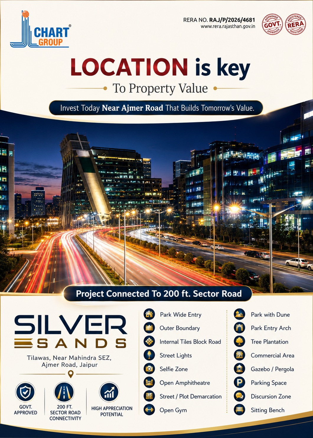 Jda and rera approved plot on mahindra sez ajmer road and diggnesri malpura road…