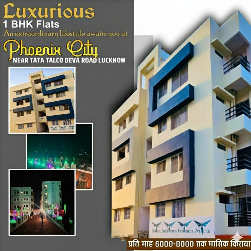 1 BHK Flats Mati Market Deva road Lucknow SCR 
Close to Adani Gemes School and…