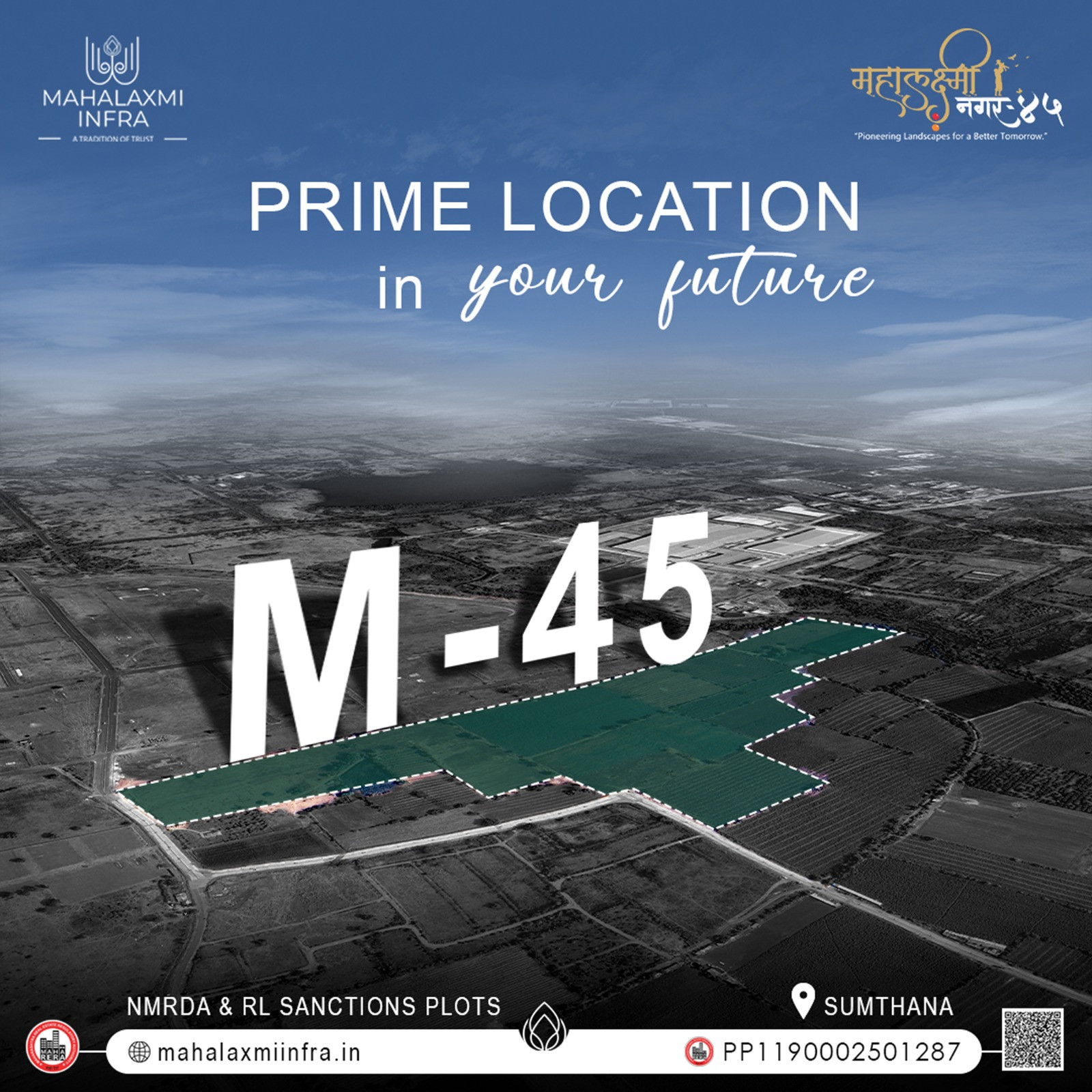 Huge premium township with gated society, near NCI and AIMS on Samruddhi highway…