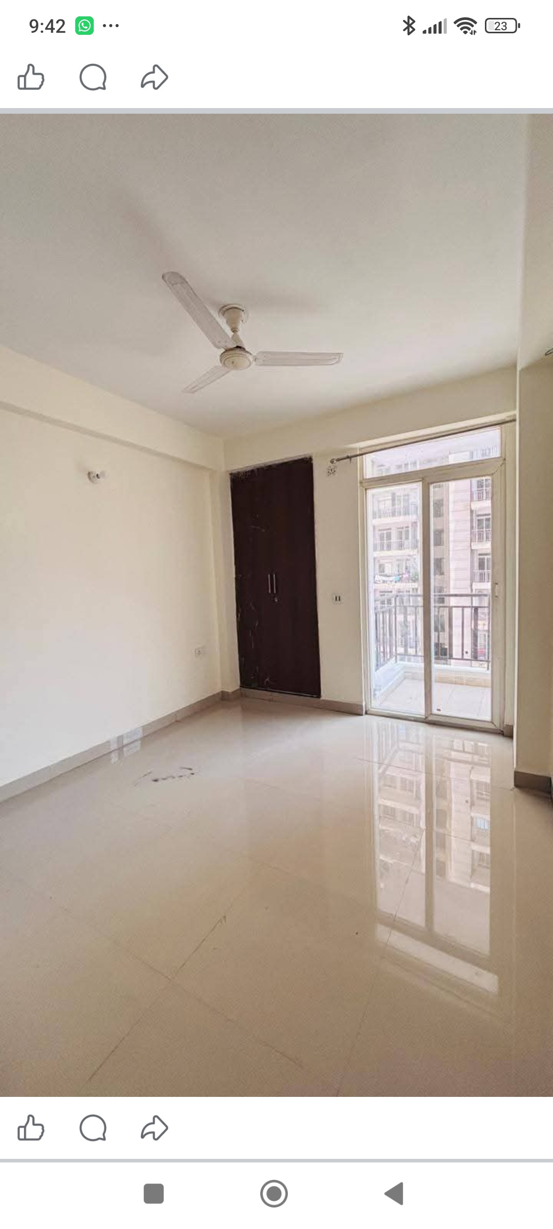 for rent 2 bedroom, 2 bathroom, a kitchen with 4 balconys semi furnished flat 16…