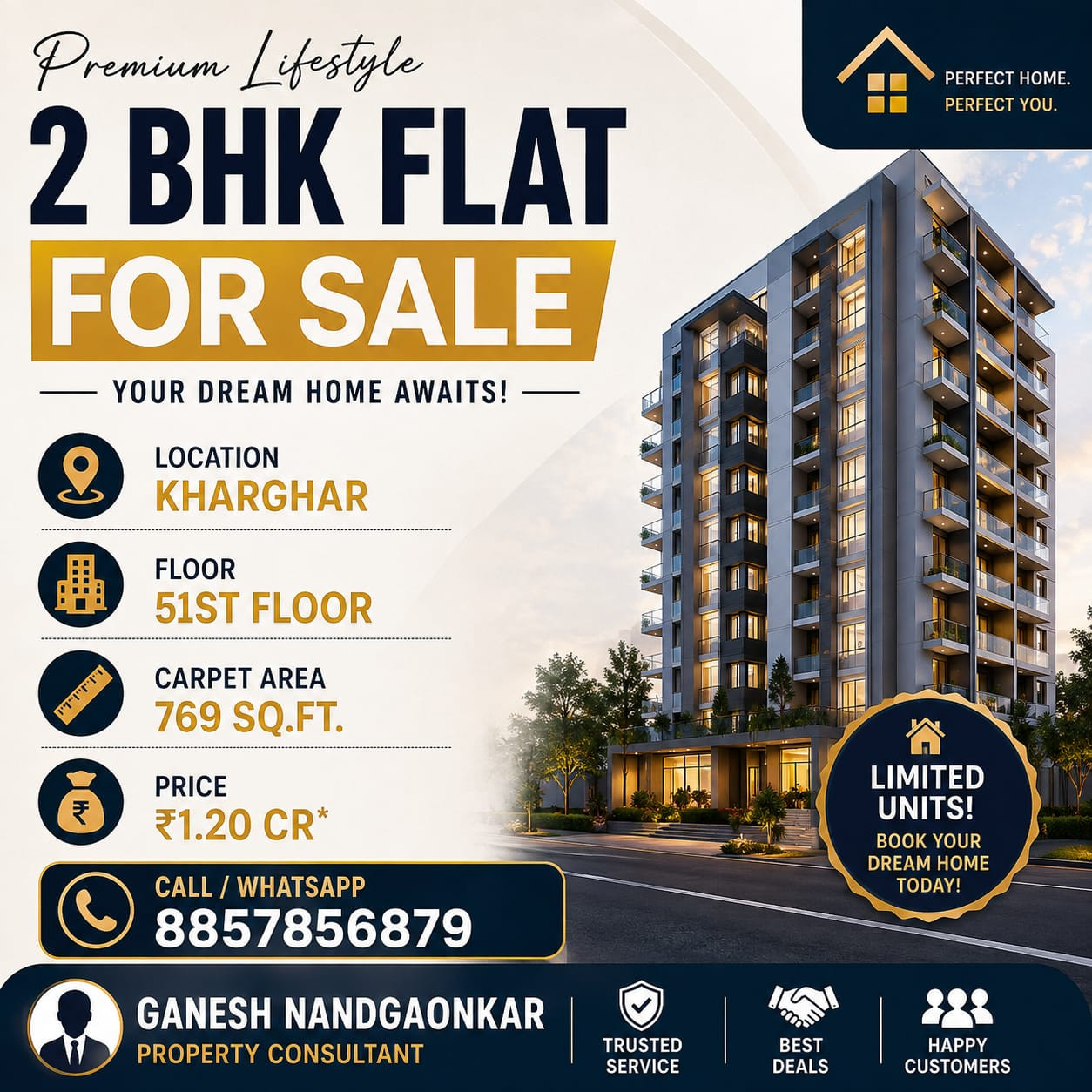 Myself Ganesh Nandgaonkar I'm a property consultant of Real estate.. i show you…