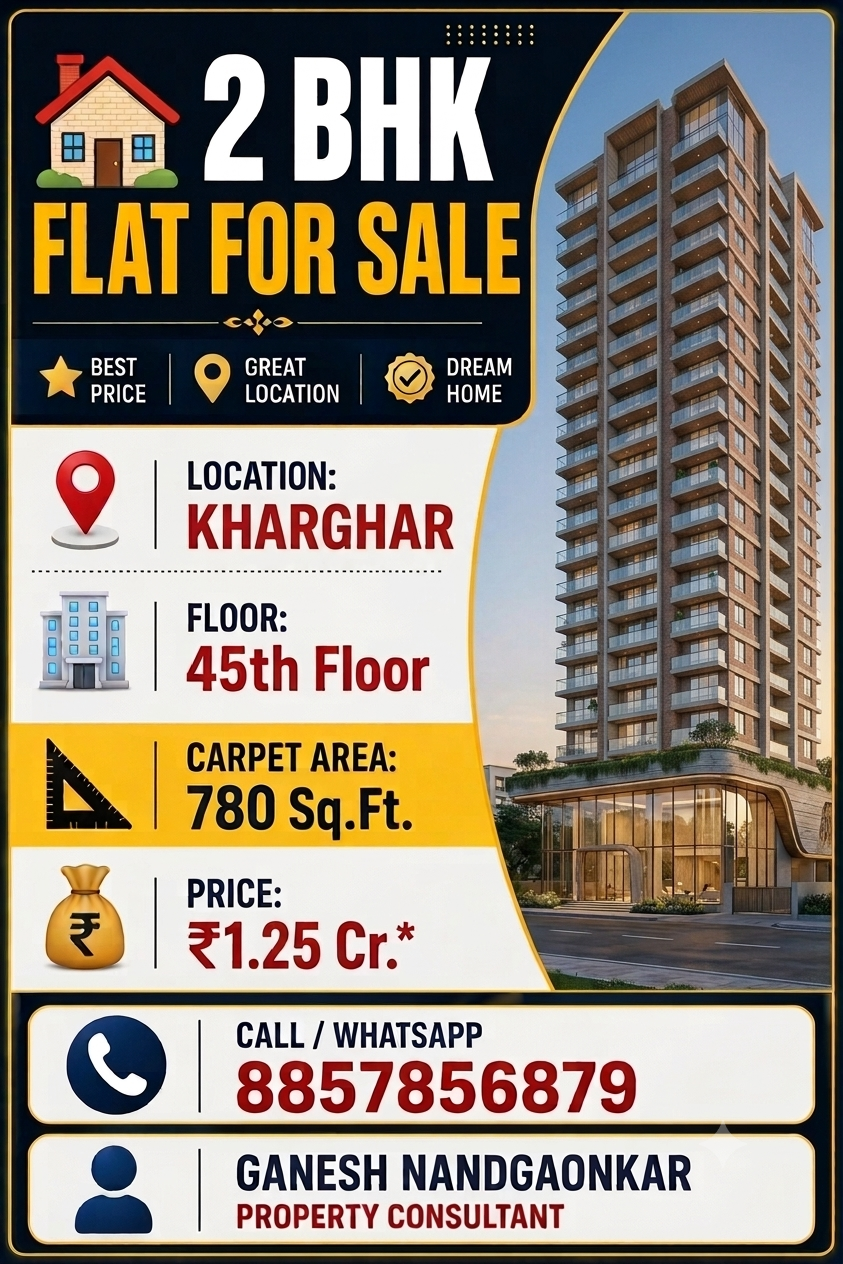 Myself Ganesh Nandgaonkar I'm a property consultant of Real estate.. i show you…