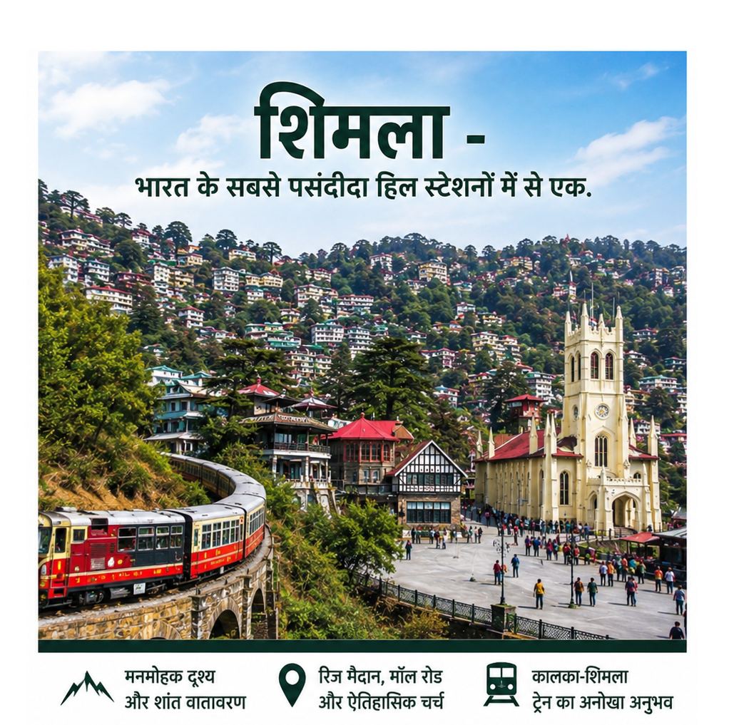 शिमला- भारत के सबसे पसंदीदा हिल स्टेशनों में से एक