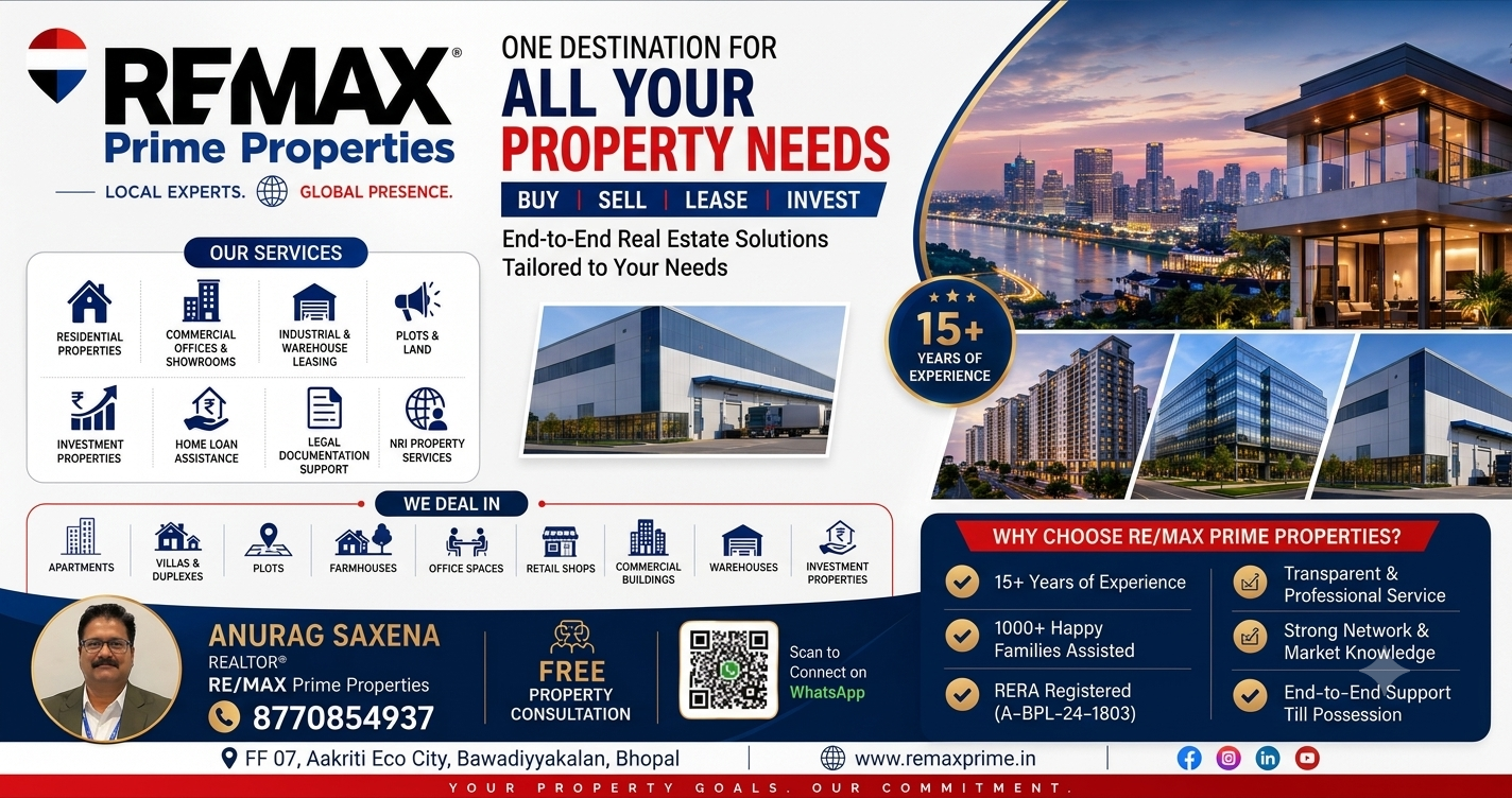 Attention Investors! Bhopal's real estate market is full of potential, and RE/MA…