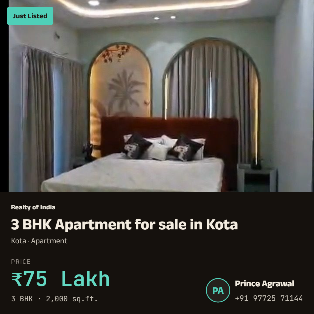 🌟 Premium 3 BHK Flat for Sale – Great Location & Amenities