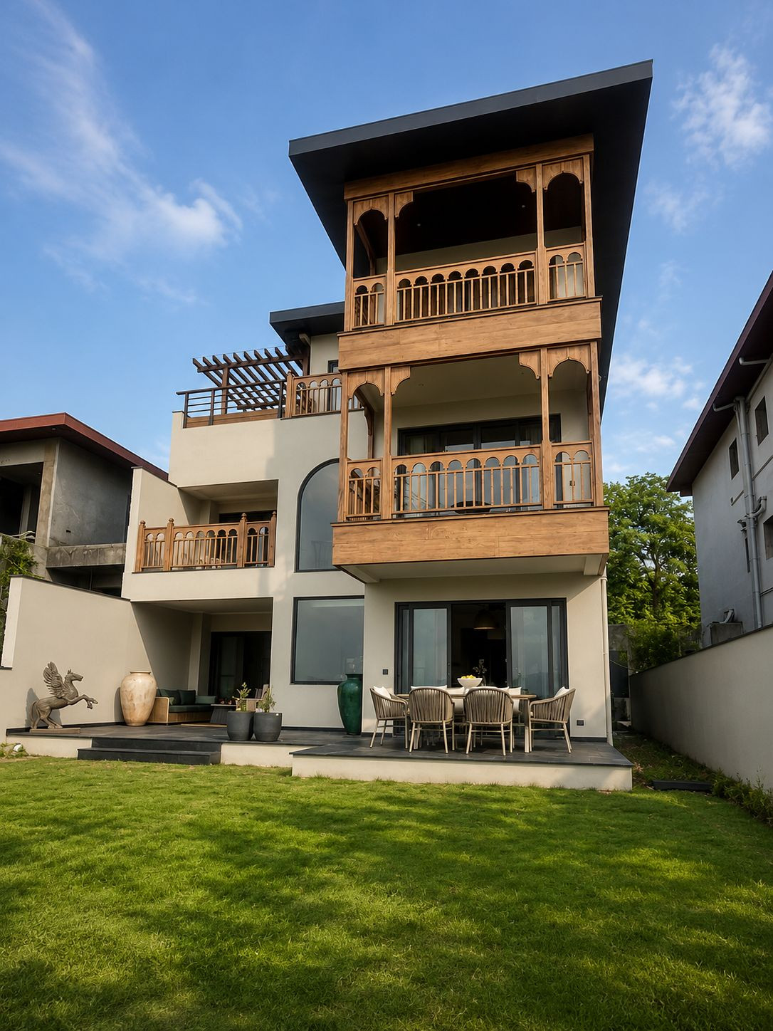 Imagine living next to one of the oldest Golf courses in India, High up in the m…