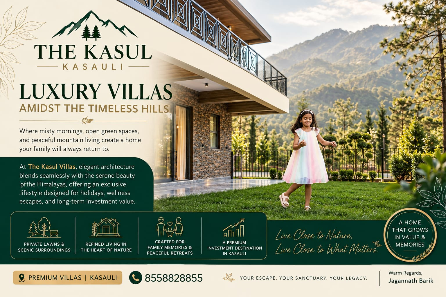The Kasul is a Luxury Villa community located deep in the Pine Forests of the Ka…