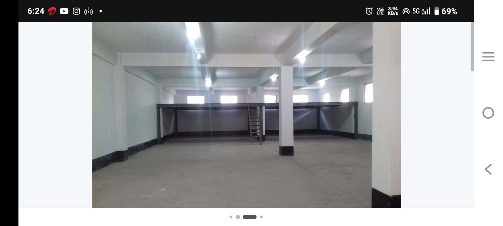 3000 sq ft Rcc warehouse with 2000 sq ft parking facility available for rent in…