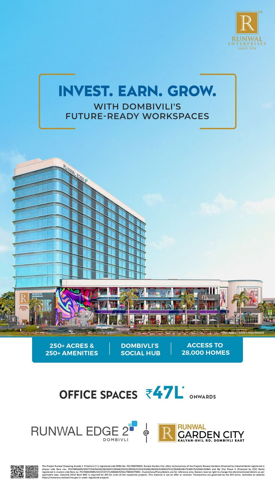 🔥 Premium Commercial Office Spaces at Runwal Edge, Dombivli 

🔥Looking for a…